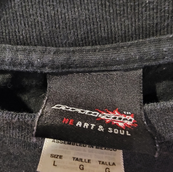 2005 JOLLY RODGER CARIBBEAN RUM TEE SHIRT  BLACK LG - Picture 2 of 3